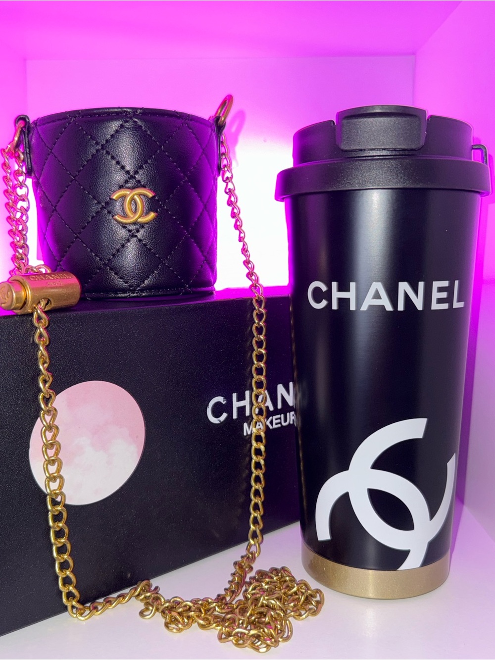 Chanel Makeup Insulated Coffee Tumbler